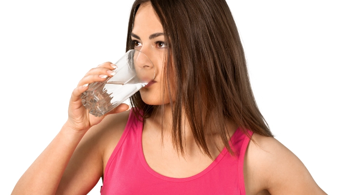 Drink lots of water throughout the day.