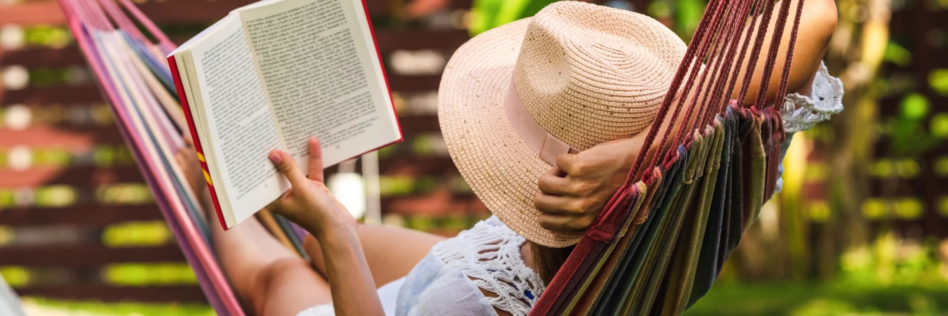 woman reading a book